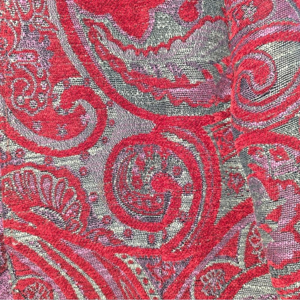 Vtg Coldwater Creek Tapestry Blazer Jacket Sz Medium Open Front Paisley Western — image 4 of 4